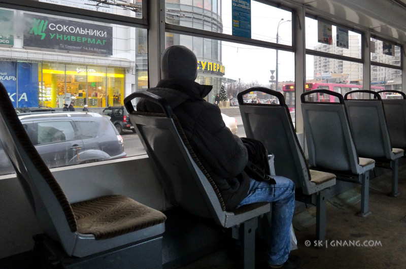 Moscow, tram, afternoon