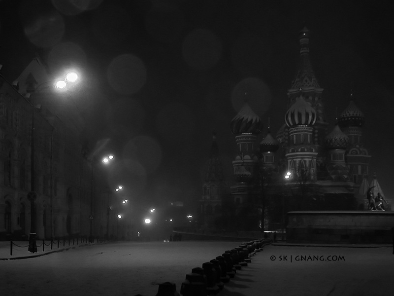 Moscow, Red Square, winter evening